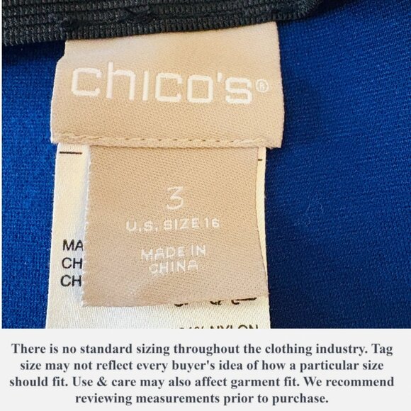 Chico’s 3 (16/XL) Navy Blue Polka Dot Leggings Stretch Pull On Slim Ankle Pants - Picture 10 of 15